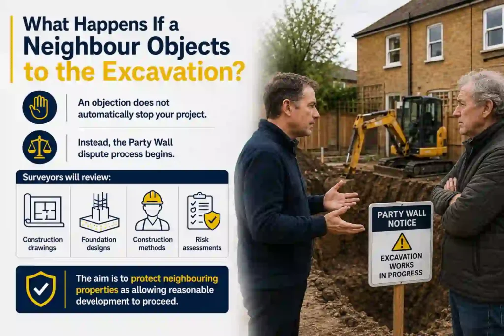 The Complete Guide to Section 6 Excavation Notices 3 What Happens If a Neighbour Objects to the Excavation Hoddesdon