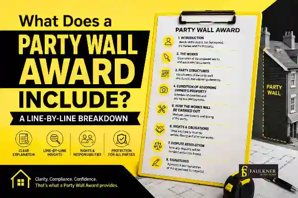 Party Wall Awards Explained Line-by-Line: What Property Owners and Neighbours Need to Know 1 What Does a Party Wall Award Include? A Line-by-Line Breakdown Hoddesdon